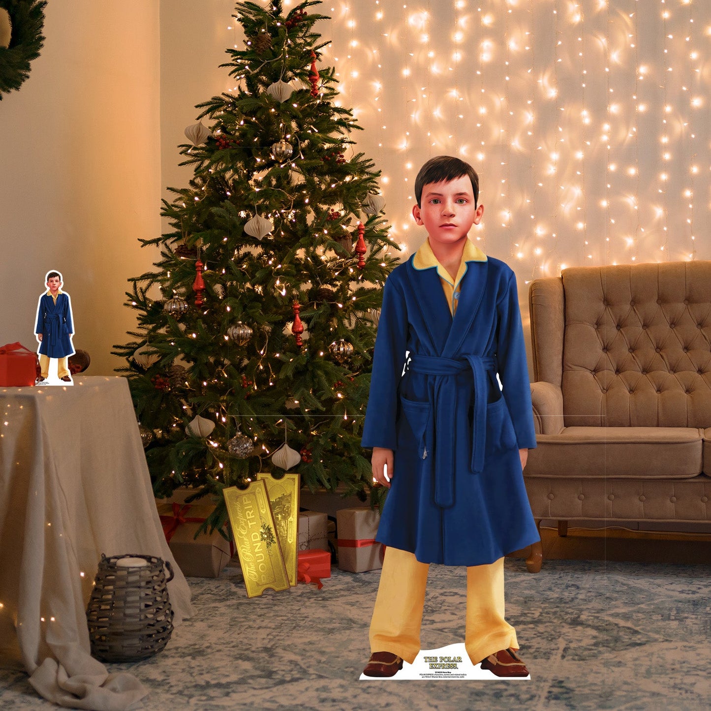 SC4829 The Polar Express Hero Boy Christmas Cardboard Cutout Height 135cm