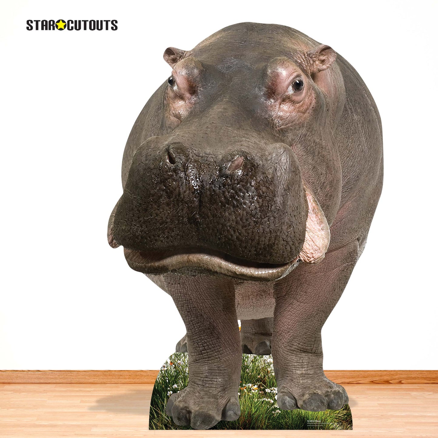 SC4852 Young Hippo Cardboard Cutout Height 133cm