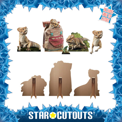 SC4860 Aquilops Dinosaur Jurassic World Rebirth  Multi Pack Bundle Cardboard Cut Out Height 48cm