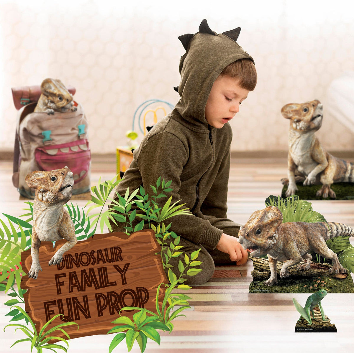 SC4860 Aquilops Dinosaur Jurassic World Rebirth Multi Pack Bundle Cardboard Cut Out Height 48cm – product image 1