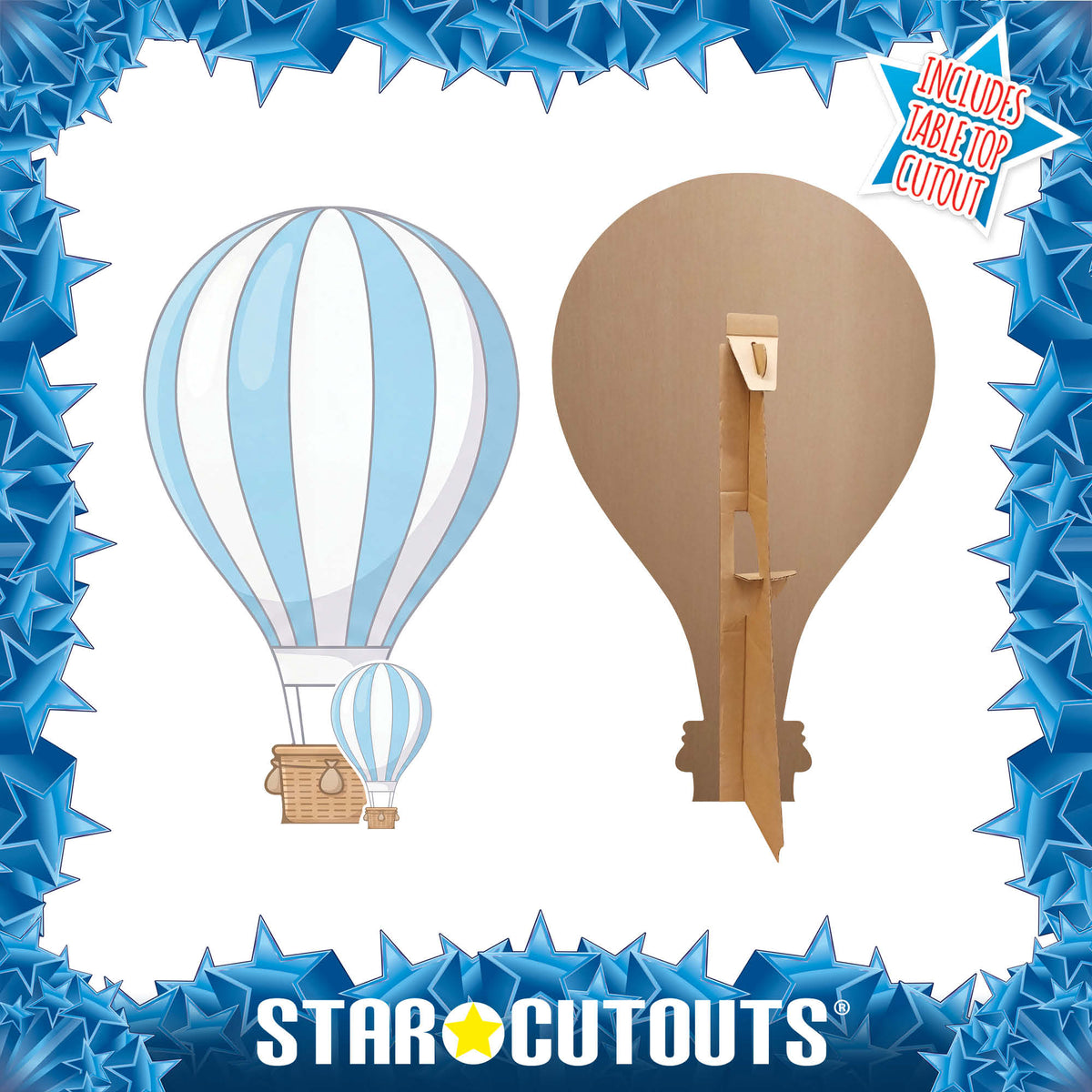 SC4863 Blue Hot Air Balloon Cardboard Cutout Height 92cm – product image 5