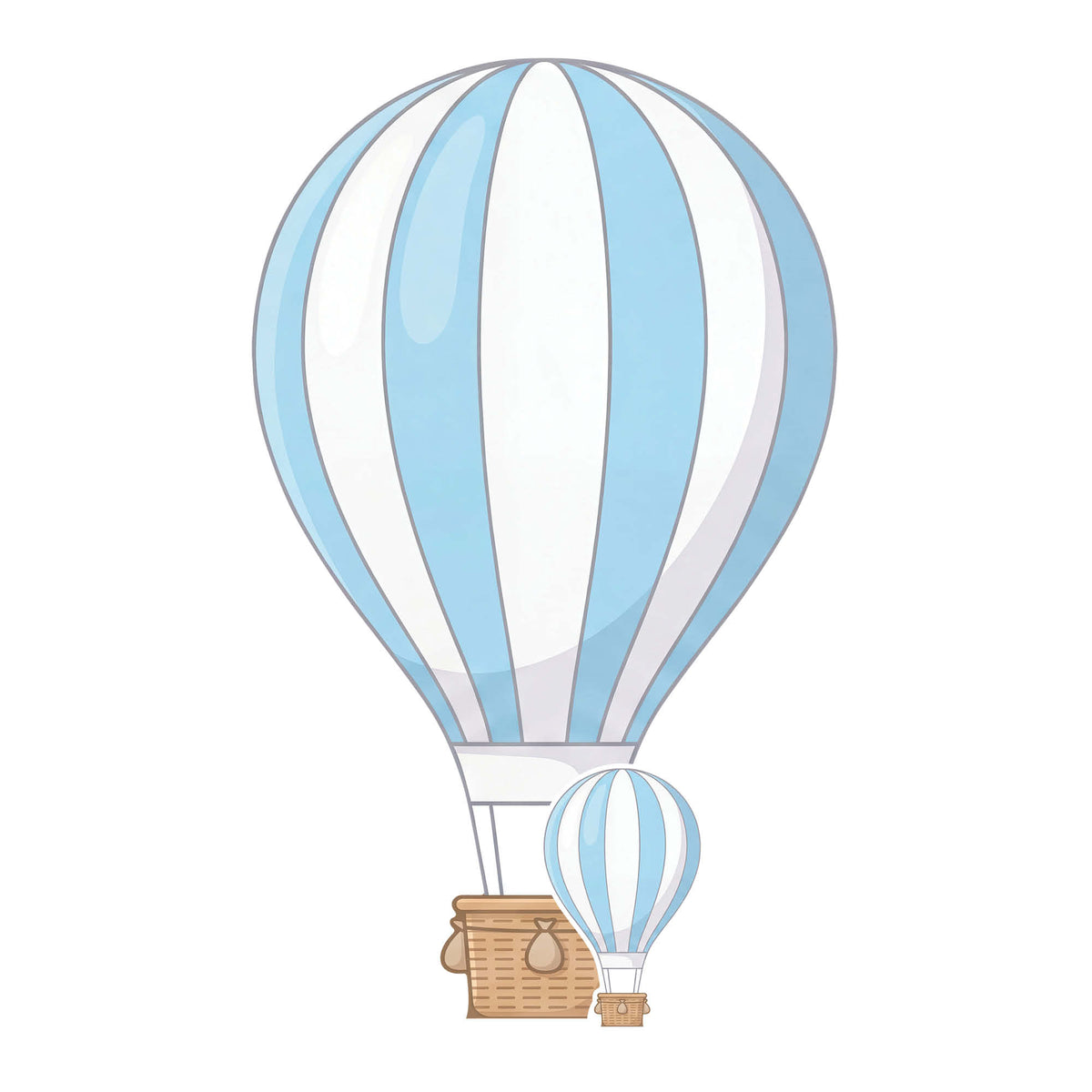 SC4863 Blue Hot Air Balloon Cardboard Cutout Height 92cm – product image 1