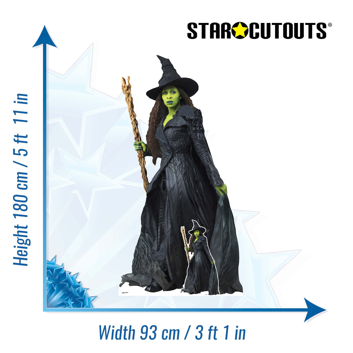 SC4881 Wicked for Good Movie Elphaba Witch Life Sized Cardboard Cutout Height 180cm – product image 2