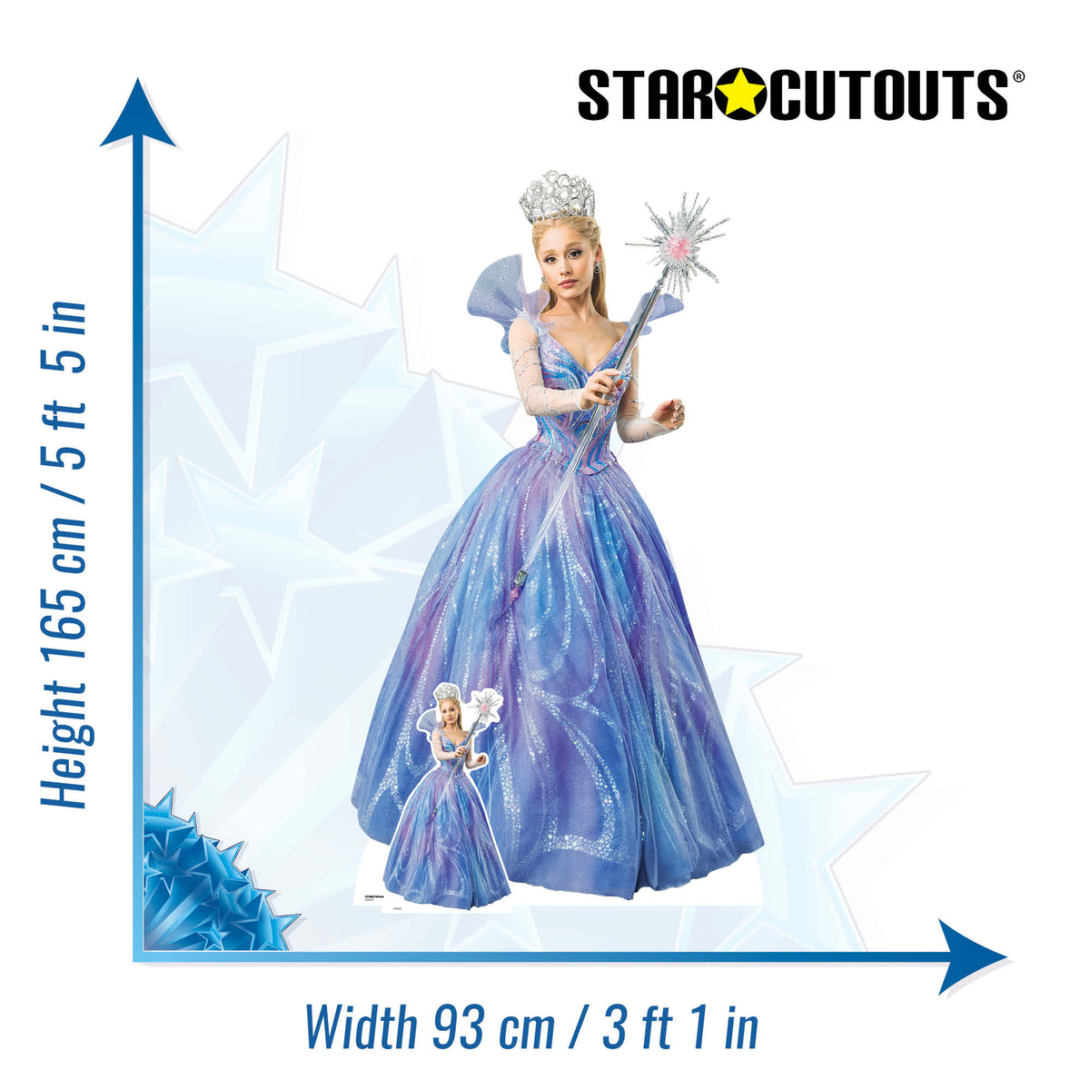 SC4882 Wicked for Good Movie Glinda Witch Life Sized Cardboard Cutout Height 165cm – product image 2