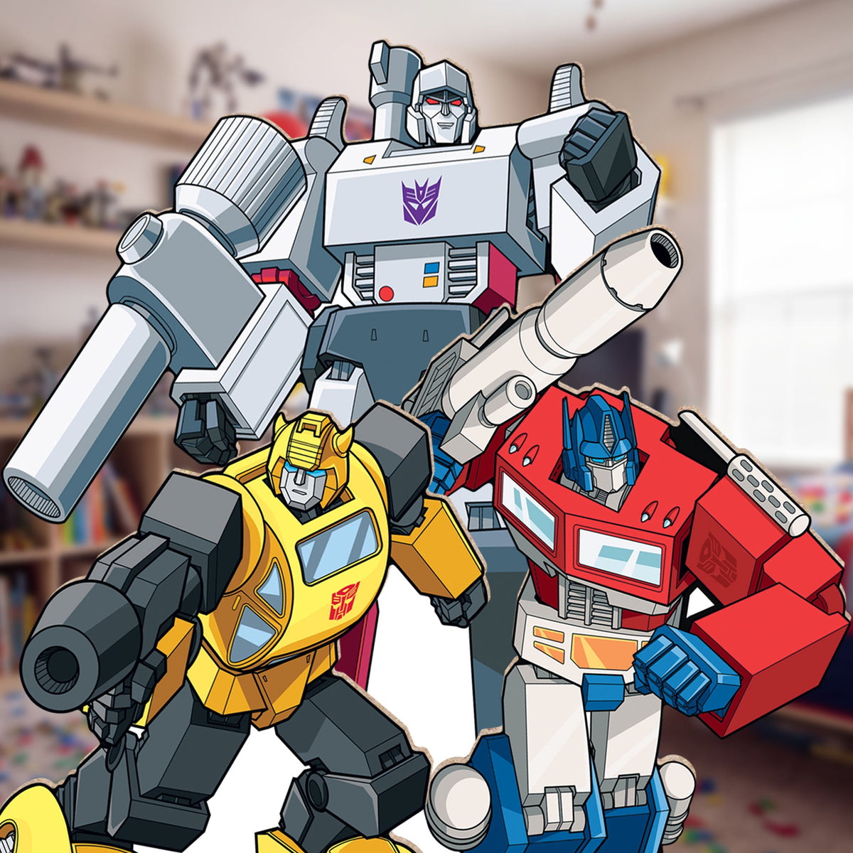 SC4884 Transformers Retro Bundle Pack Party Favour Birthday Room Decoration Eight Cardboard Cutouts Max Height 63cm – product image 5