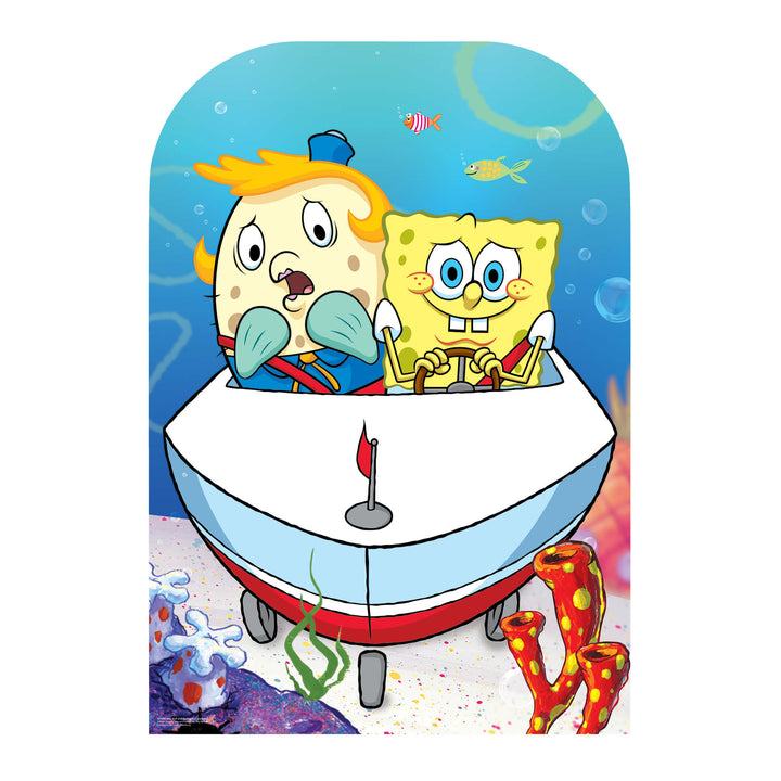 SC4885 Mrs Puff and SpongeBob Backdrop Single Cardboard Cutout Height 131cm – product image 1
