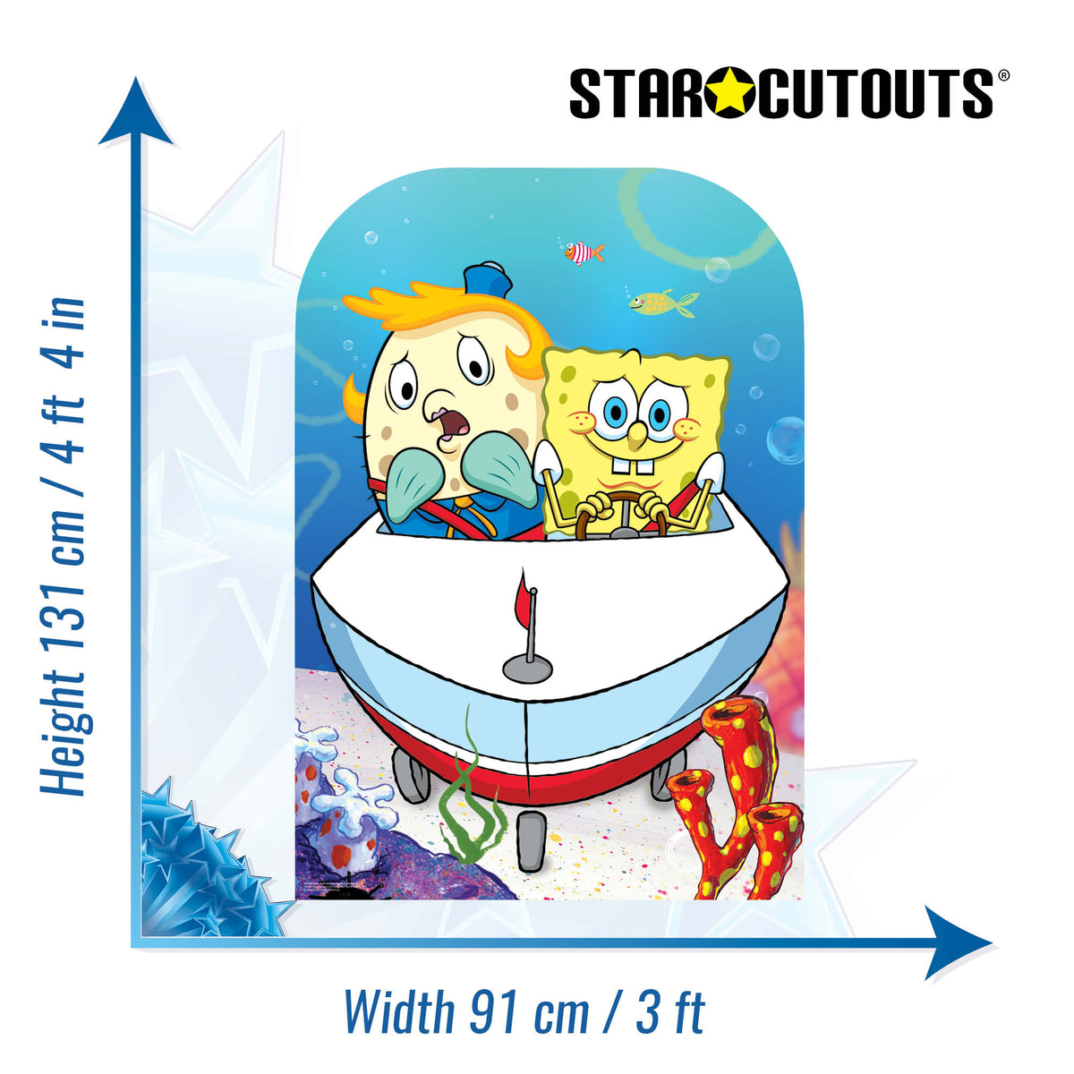 SC4885 Mrs Puff and SpongeBob Backdrop Single Cardboard Cutout Height 131cm – product image 5