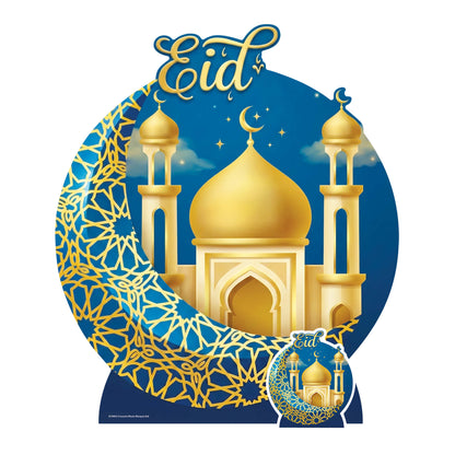 SC4902 Crescent Moon Mosque Eid Decoration Cardboard Cutout Height 87cm