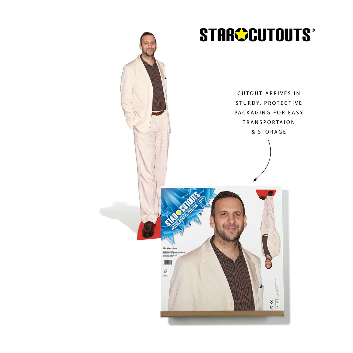 SC4910 Zack Polanski Cardboard Cutout Height 185cm – product image 5