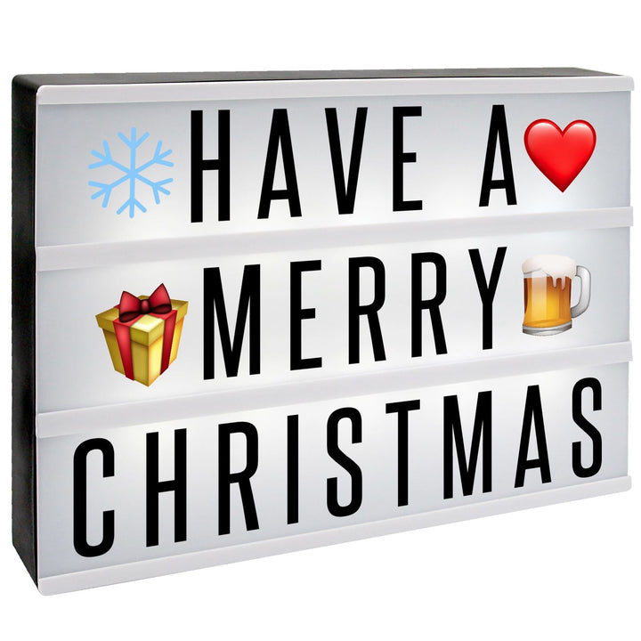 A4 Lightbox with 205 Letters & Emoji | Pukkr	