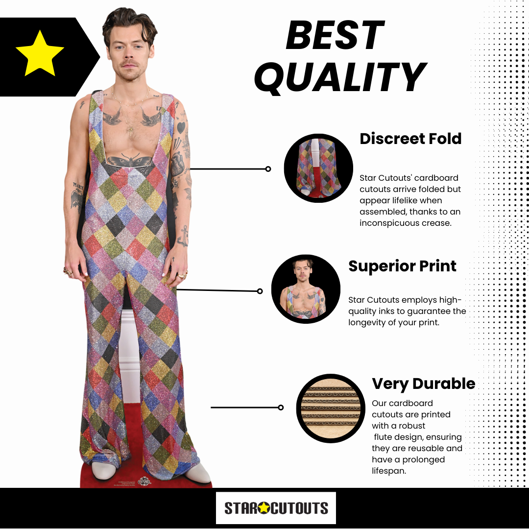 CS1088 Harry S Dungarees Height 185cm Lifesize Cardboard Cut Out With Mini – product image 5