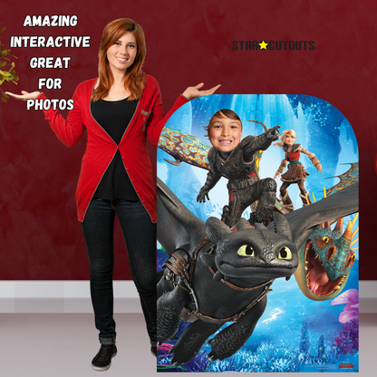 SC1301 How to Train Your Dragon 3 Stand-In Toothless Hiccup Stormfly Astrid Cardboard Cut Out Height 130cm