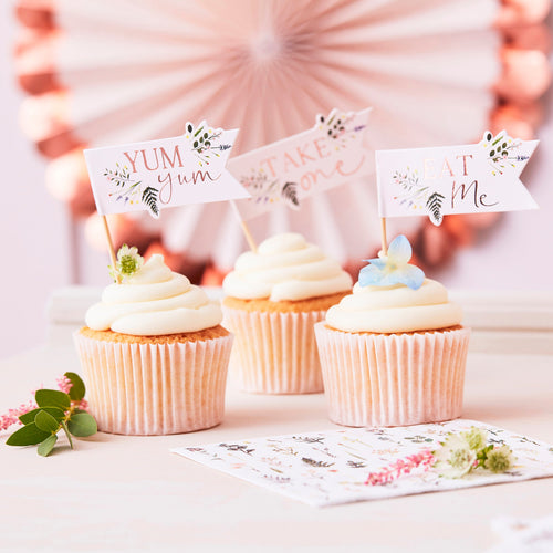 Afternoon Tea Cupcake Toppers