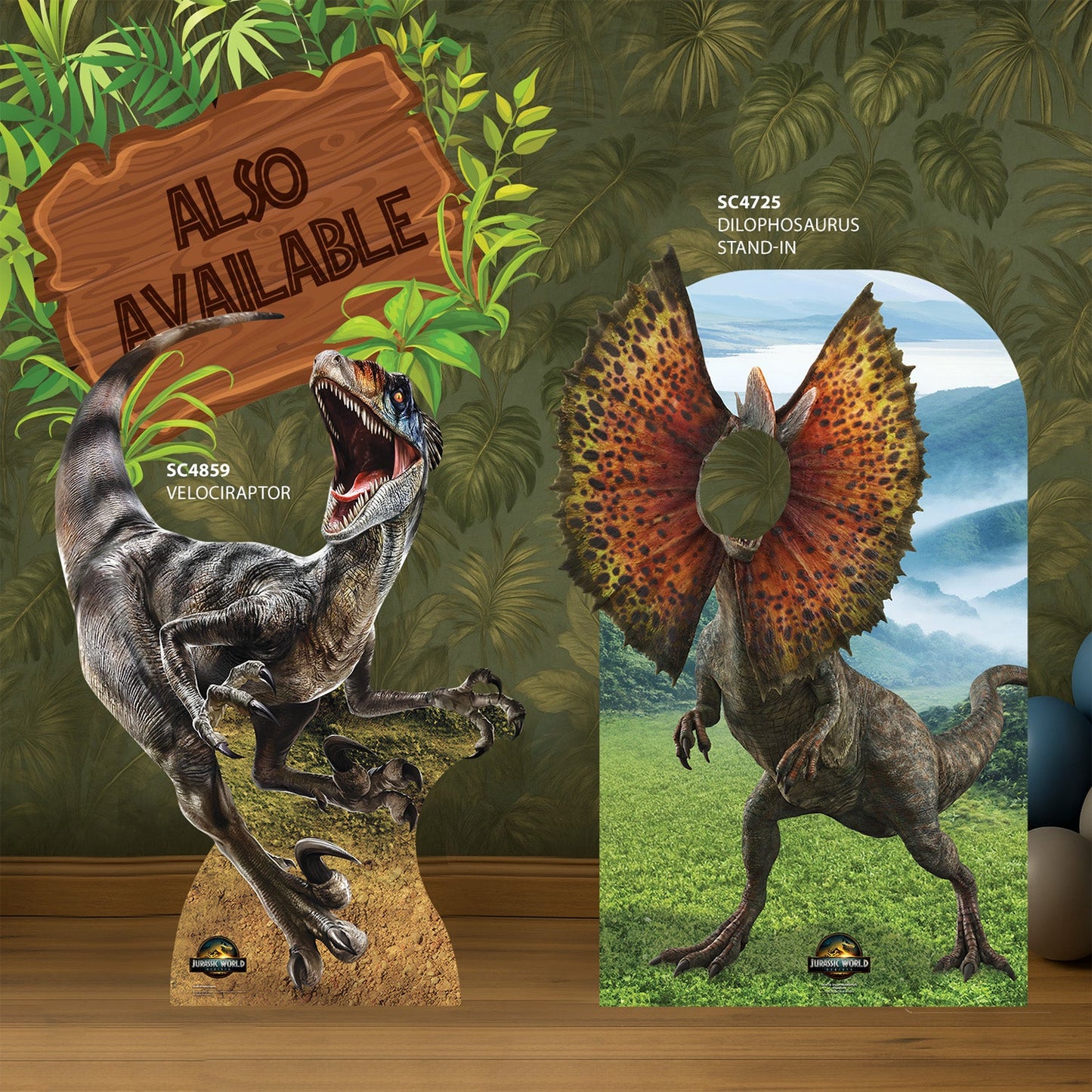 WA058 T-Rex Wall Art Dinosaur Jurassic World Rebirth   Cardboard Cut Out Height 90cm