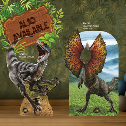 WA058 T-Rex Wall Art Dinosaur Jurassic World Rebirth   Cardboard Cut Out Height 90cm
