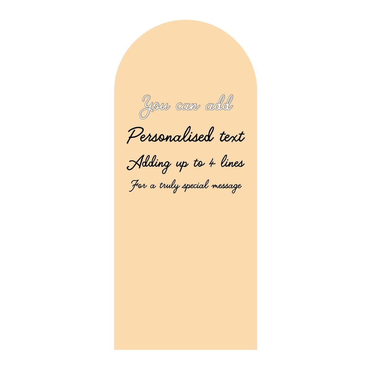 XQ003 Custard Cream Sailboard Cardboard Cut Out Height 185cm Width 80cm – product image 1
