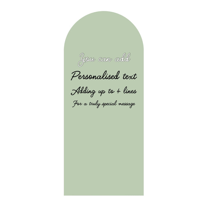 XQ004 Sage Green Sailboard Cardboard Cut Out Height 185cm Width 80cm – product image 1