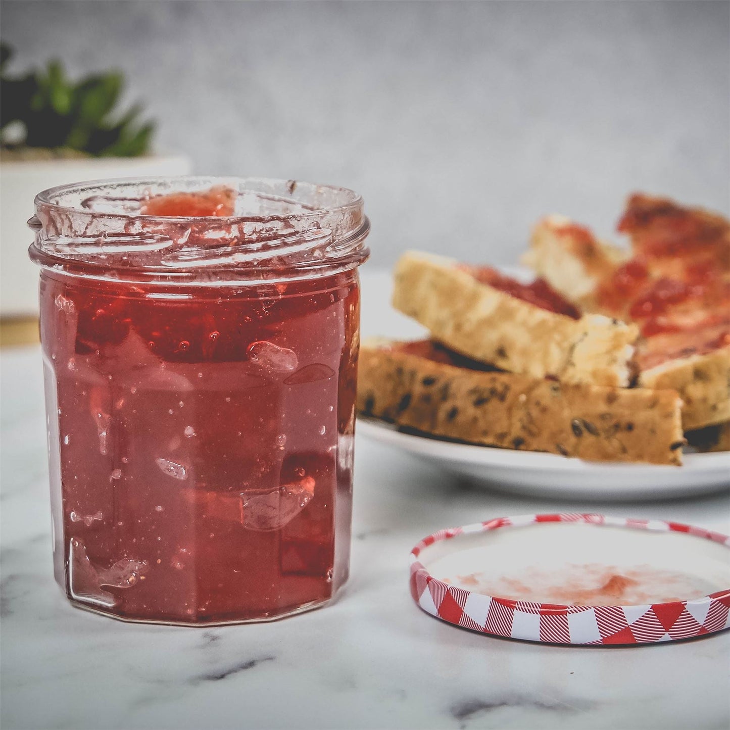 Wide Mouth Glass Jam Jars - Set of 12 | M&W	