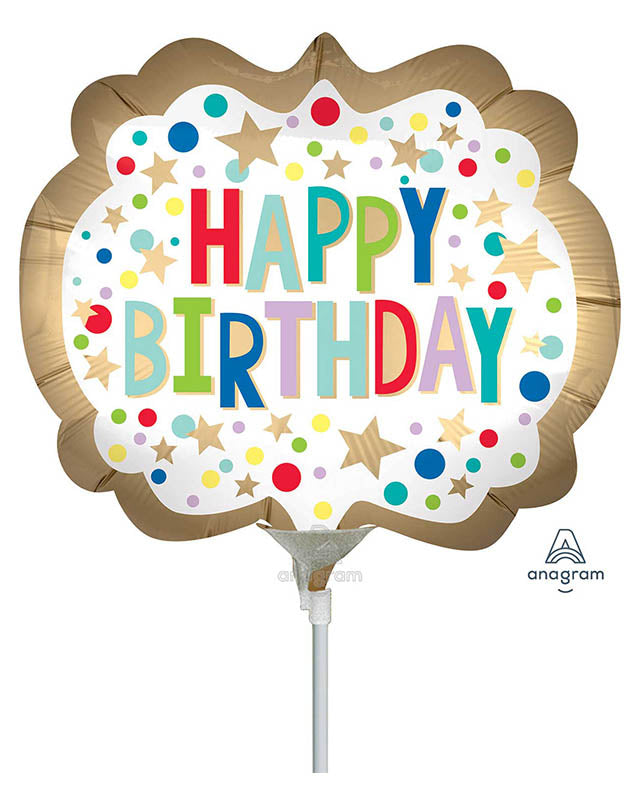 Gold Satin Marquee Mini Air-fill (Uninflated)