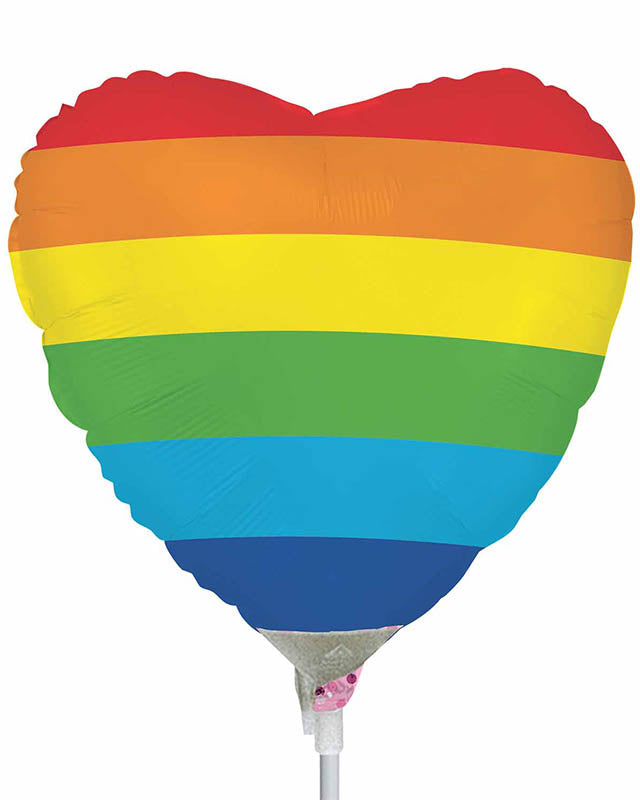 Rainbow Heart Mini Air-fill (Uninflated)