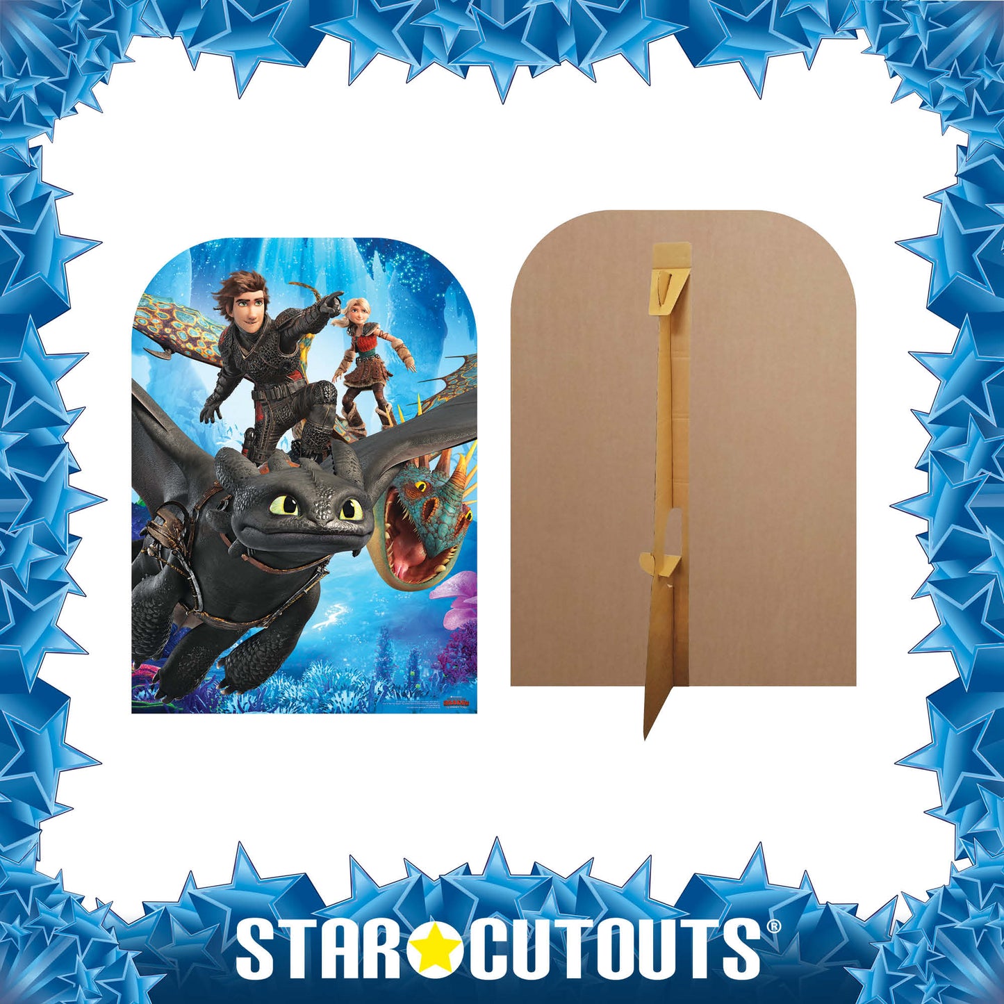 SC1301 How to Train Your Dragon 3 Stand-In Toothless Hiccup Stormfly Astrid Cardboard Cut Out Height 130cm
