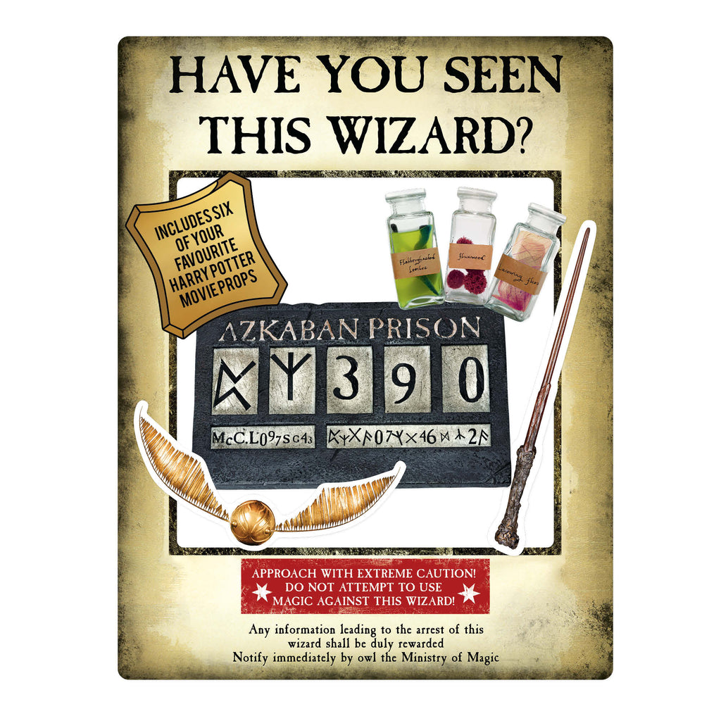 SC1419 Harry Potter Wanted Poster Gold Selfie Frame Height 87cm – product image 1