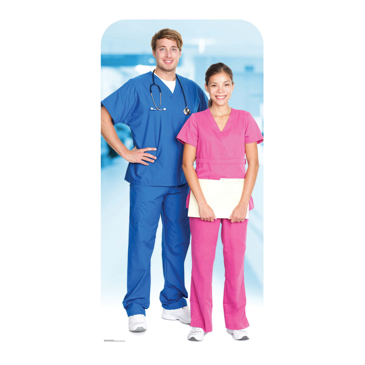 SC1567 Doctor & Nurse Stand-In Cardboard Cut Out Height 190cm – product image 5
