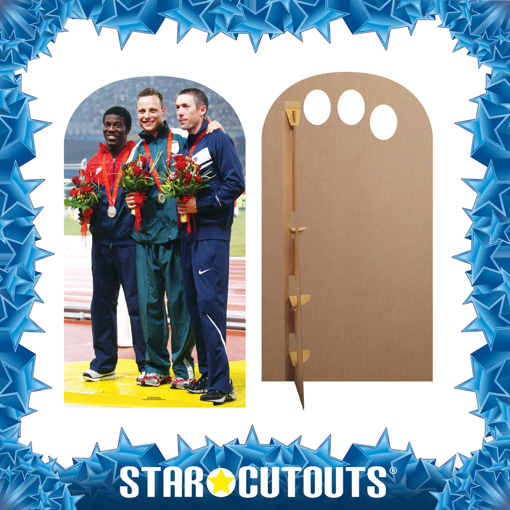SC457 Athletic Photo Stand-In Cardboard Cut Out Height 175cm – product image 3