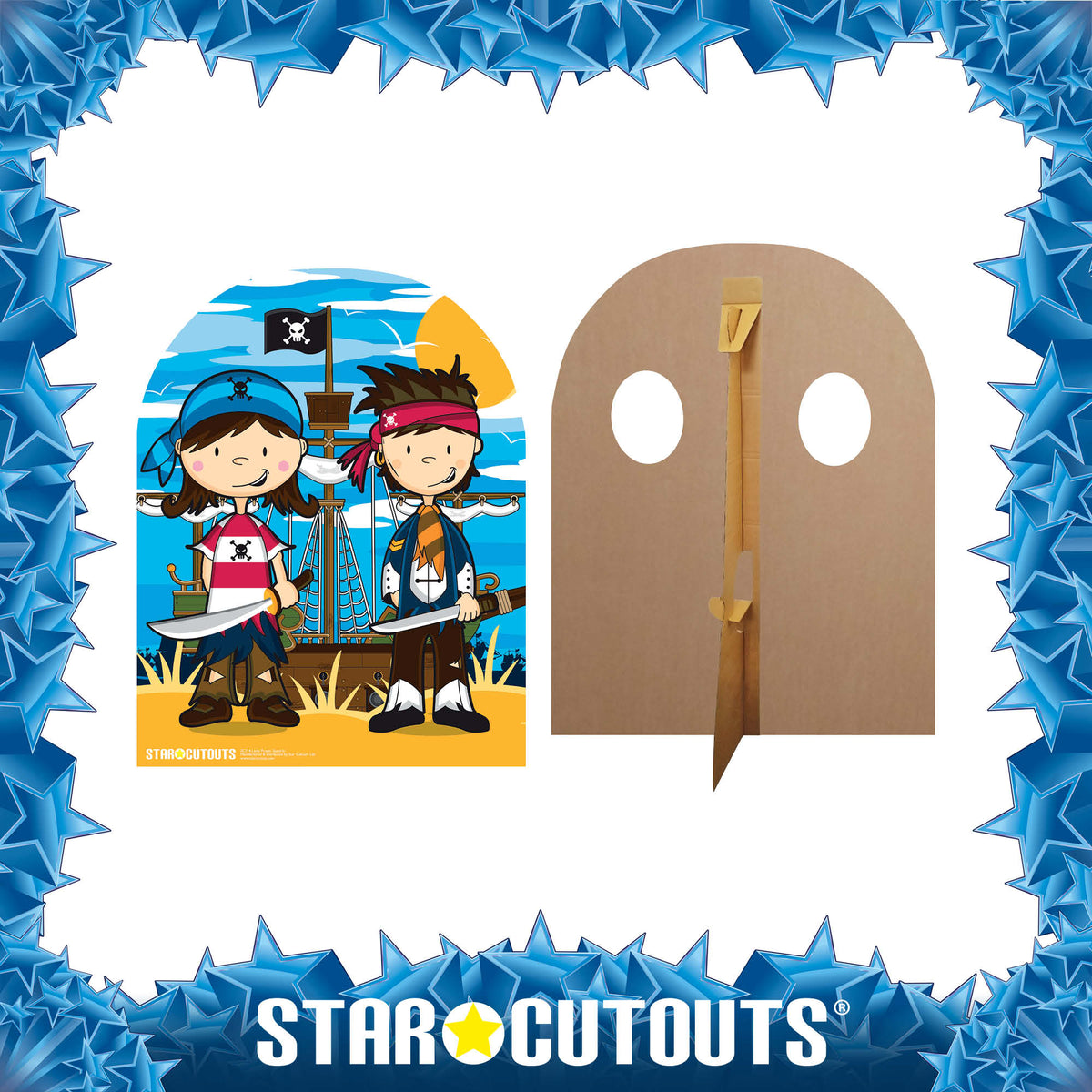 SC714 Pirate Stand In (child-sized) Cardboard Cut Out Height 120cm – product image 3