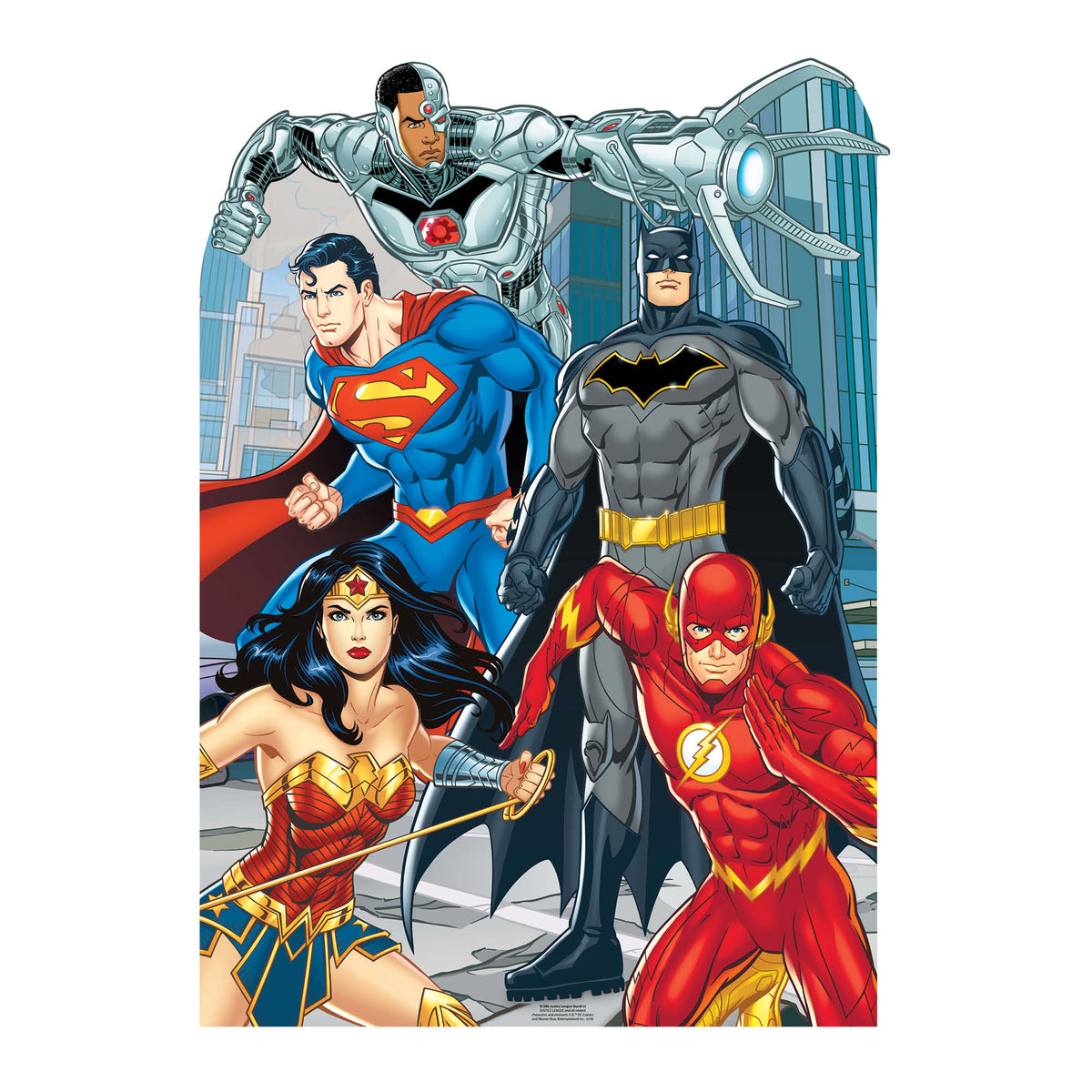 SC886 Justice League Stand-In Animated Child Size Cardboard Cut Out Height 135cm – product image 1