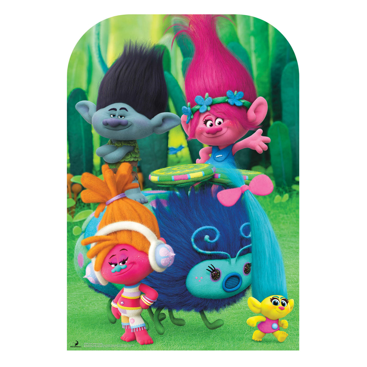SC930 Trolls Stand-In (Can't Stop the Feeling Left) Cardboard Cut Out Height 136cm – product image 1