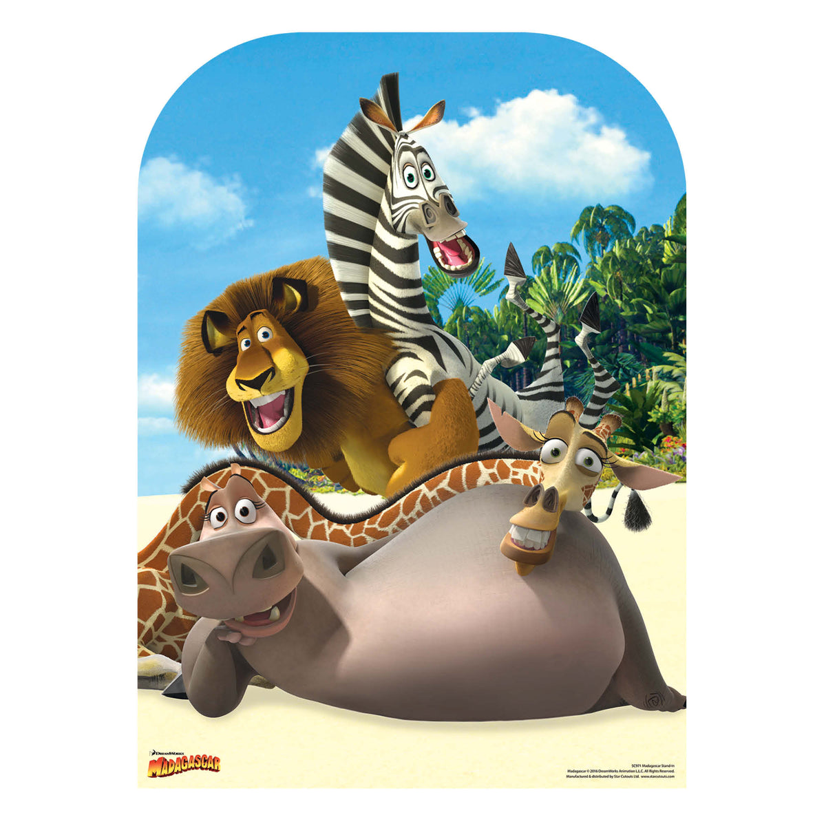 SC971 Madagascar Stand-In Cardboard Cut Out Height 130cm – product image 5