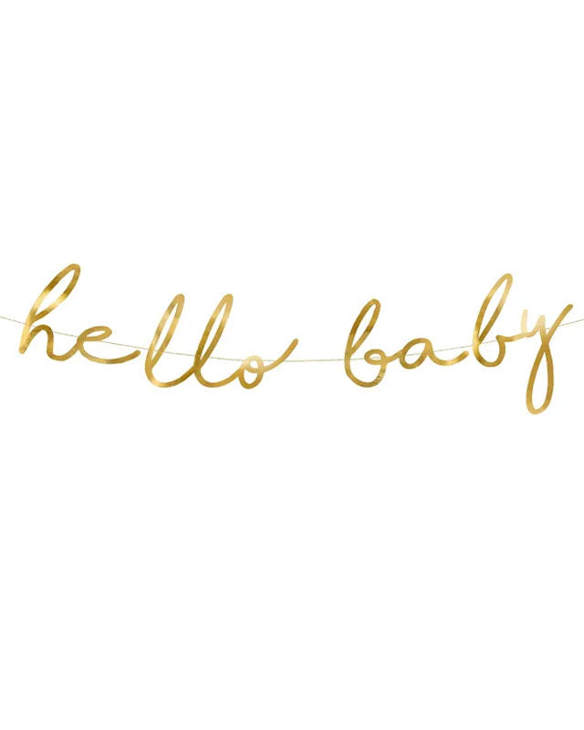 Hello Baby Star Paper Banner - 70cm – product image 1