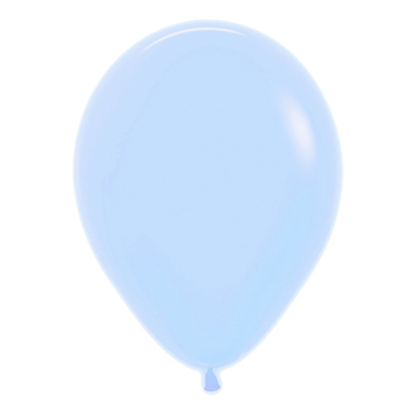 Pastel Matte Blue Balloons - 12" Latex (50pk)