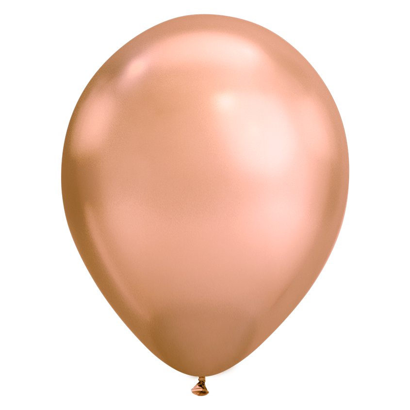 Rose Gold Chrome Balloons - 11" Latex (100pk) – product image 2