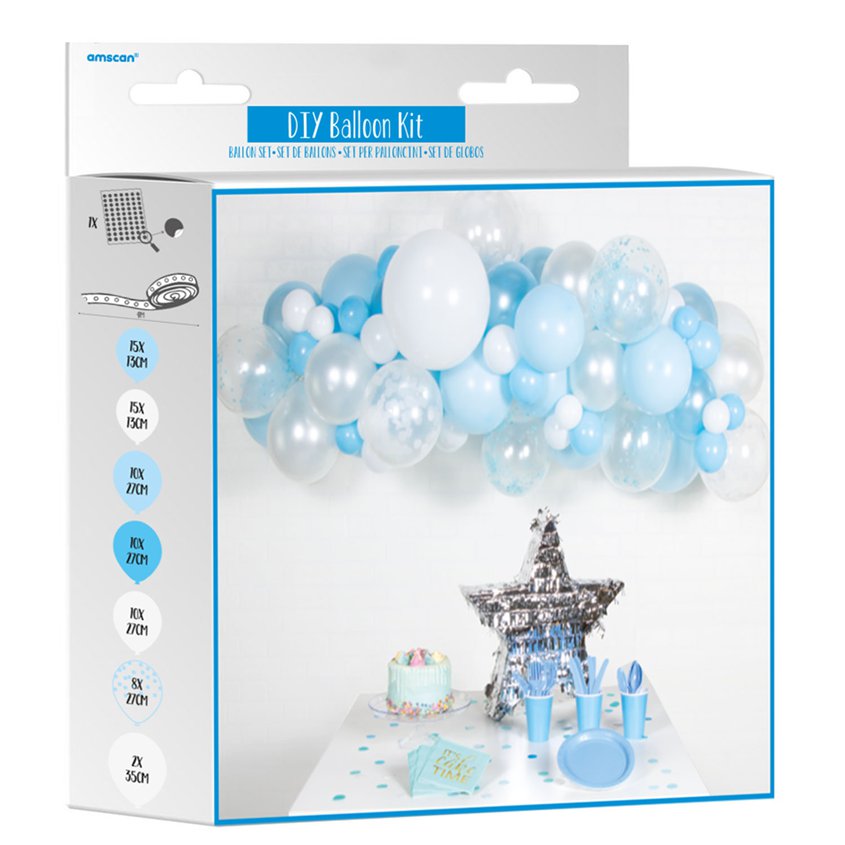 Blue Latex Balloon Arch Garland - 70 Balloons – product image 2