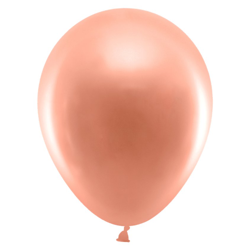 Rose Gold Metallic Balloons - 9" Latex (10pk)
