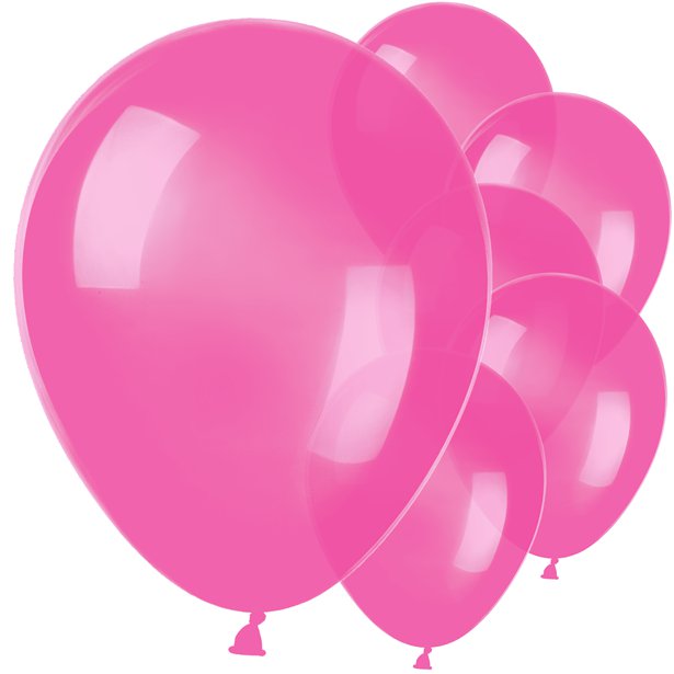 Hot Pink Balloons - 11" Latex (100pk)
