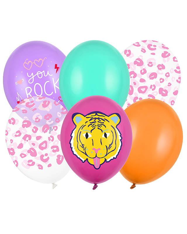You Rock Printed Balloons - 12" Latex (6pk)