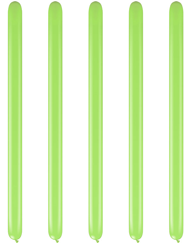 Lime Green Modelling Balloons - 260Q Latex