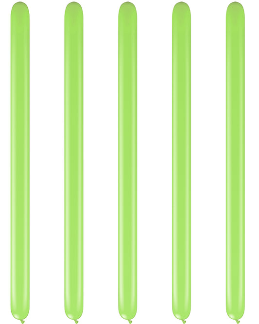 Lime Green Modelling Balloons - 260Q Latex