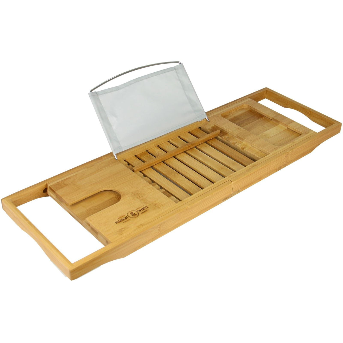 Extendable Bamboo Bath Caddy | M&W	