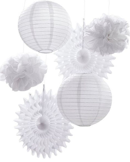Beautiful Botanics White Mixed Hanging Decorations