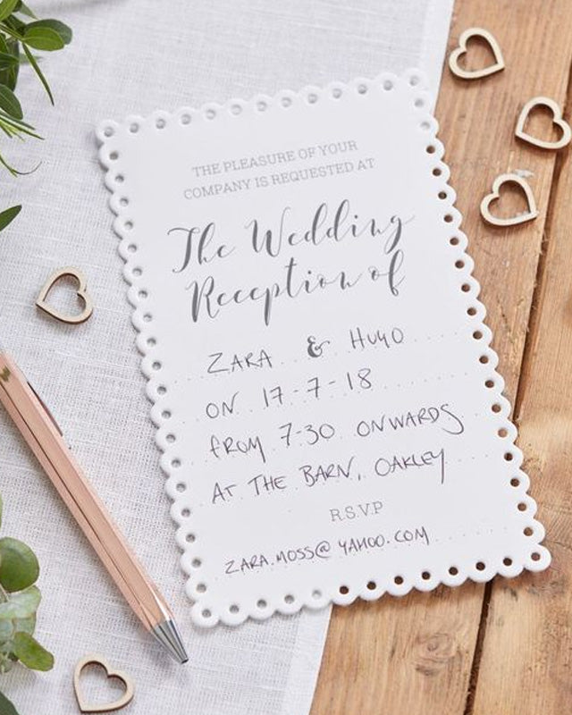 Beautiful Botanics Wedding Reception Invites – product image 2