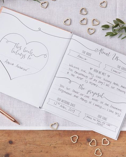 Beautiful Botanics Rose Gold Foiled Wedding Planner - 21cm