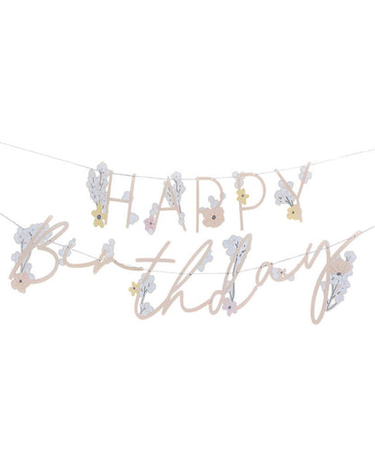 Birthday Bloom Happy Birthday Letter Banner - 1.5m