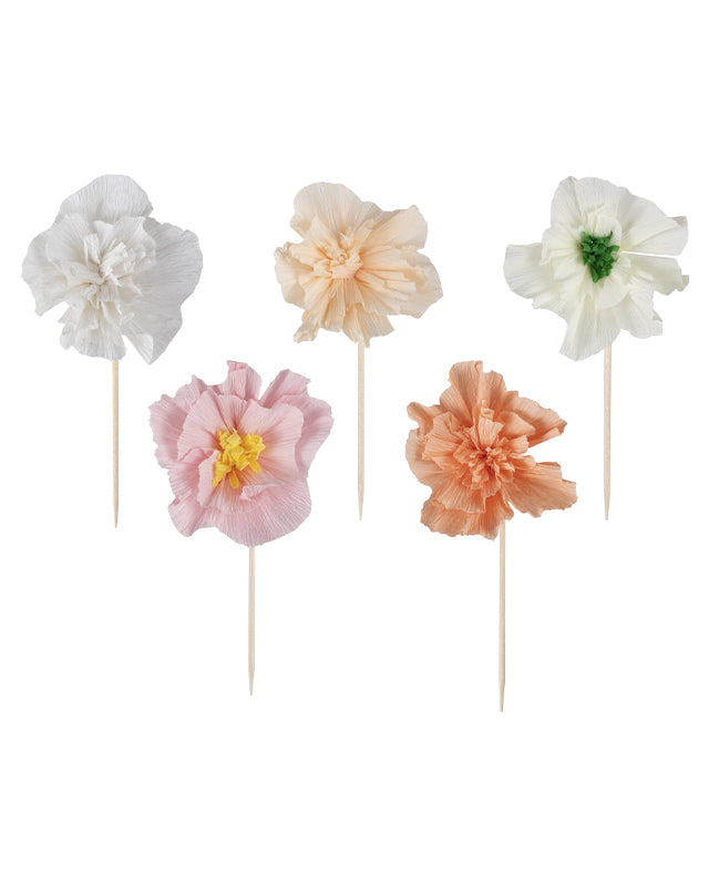 Birthday Bloom Flower Cupcake Toppers (12pk) – product image 2