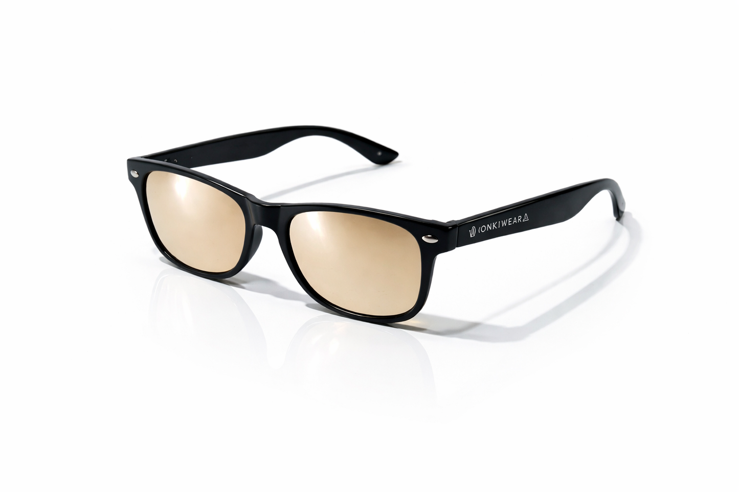 Black Spiral Diffraction Glasses