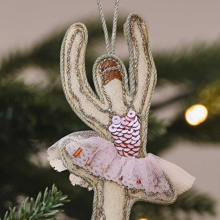 Embellished Ballerina Christmas Tree Decoration – product image 1