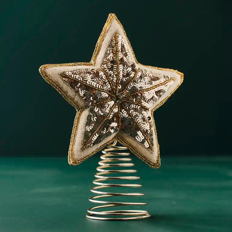 Embellished Star Christmas Tree Topper